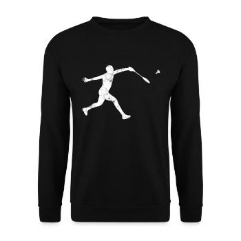 Badminton - Unisex Pullover - Schwarz - Vorne - Alina (178cm) & Michal (187cm)