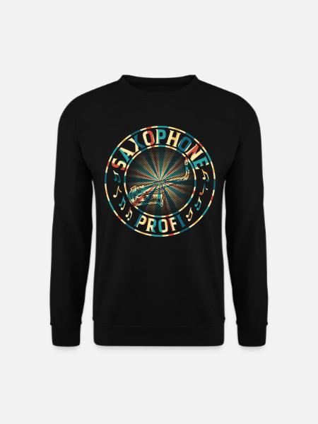 Saxophone Profi Saxophone Player Sax Player Saxoph - Unisex Pullover - Schwarz