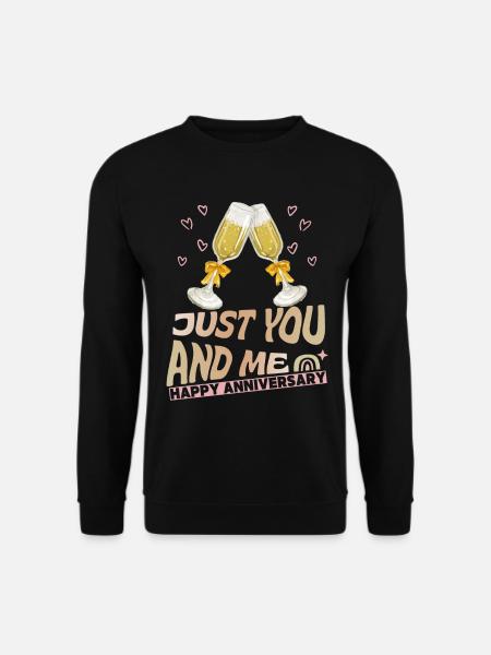 Wedding Anniversary Anniversary Anniversary Saying - Unisex Sweatshirt - black