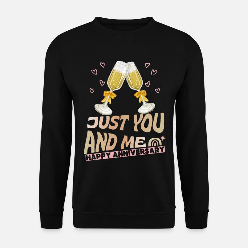 Wedding Anniversary Anniversary Anniversary Saying - Unisex Sweatshirt - black