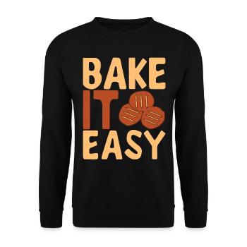 Bäcker Bäckerei Backen - Unisex Pullover - Schwarz - Vorne - Alina (178cm) & Michal (187cm)