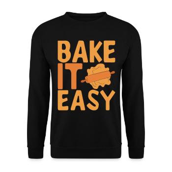 Bäcker Bäckerei Backen - Unisex Pullover - Schwarz - Vorne - Alina (178cm) & Michal (187cm)