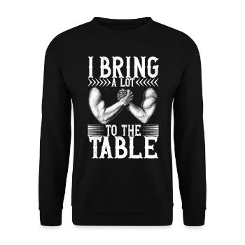 Bras de fer Bras de fer - Sweat-shirt Unisexe - noir - Devant - Alina (178cm) & Michal (187cm)