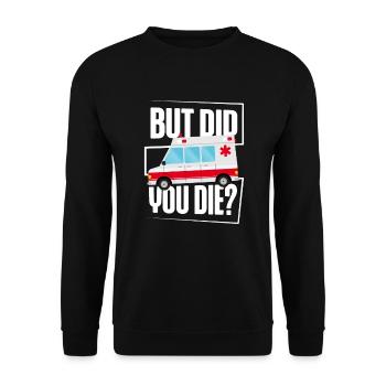 Ambulance Technician Paramedic Medical Emt - Unisex Sweatshirt - black - Front - Alina (178cm) & Michal (187cm)
