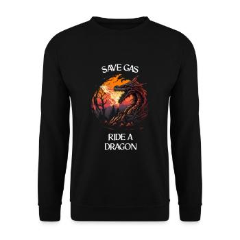 Créatures mythiques Dragon Cadeau Hommes Dragon pour A - Sweat-shirt Unisexe - noir - Devant - Alina (178cm) & Michal (187cm)