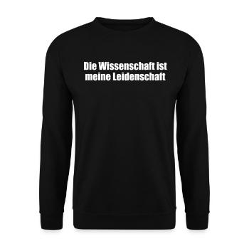 Wissenschaft - Die Wissenschaft ist meine - Unisex Pullover - Schwarz - Vorne - Alina (178cm) & Michal (187cm)