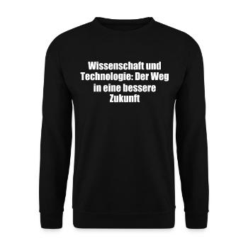 Wissenschaft - Wissenschaft und Technologie: Der - Unisex Pullover - Schwarz - Vorne - Alina (178cm) & Michal (187cm)