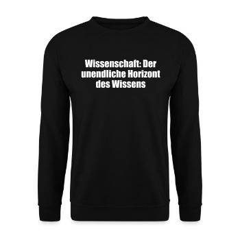 Wissenschaft - Wissenschaft: Der unendliche - Unisex Pullover - Schwarz - Vorne - Alina (178cm) & Michal (187cm)