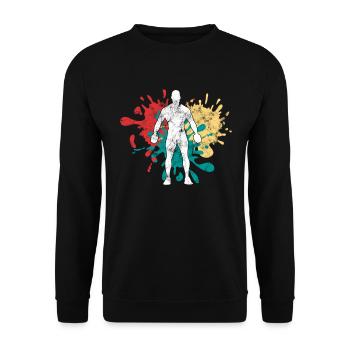 Aptitude - Sweat-shirt Unisexe - noir - Devant - Alina (178cm) & Michal (187cm)