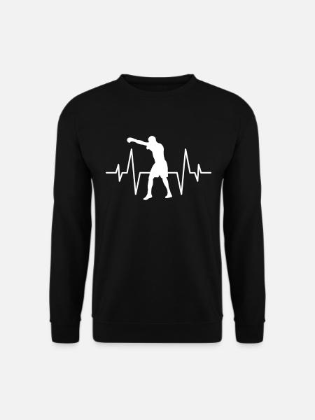 Boxing heartbeat - Unisex Sweatshirt - black