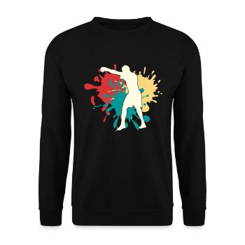 Boxe - Sweat-shirt Unisexe - noir - Devant - Alina (178cm) & Michal (187cm)
