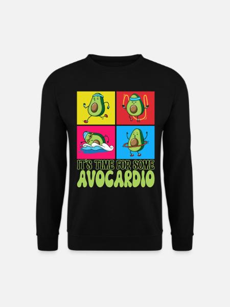 Avocardio Avocado Fitness - Unisex Sweatshirt - black