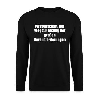 Wissenschaft - Wissenschaft: Der Weg zur Lösung - Unisex Pullover - Schwarz - Vorne - Alina (178cm) & Michal (187cm)