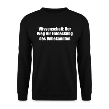Wissenschaft - Wissenschaft: Der Weg zur - Unisex Pullover - Schwarz - Vorne - Alina (178cm) & Michal (187cm)