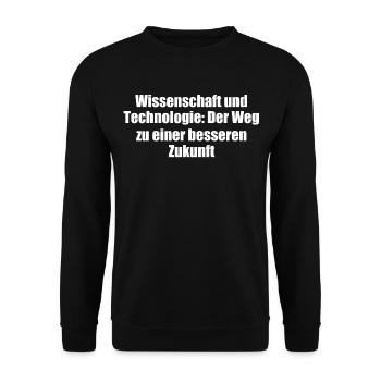 Wissenschaft - Wissenschaft und Technologie: Der - Unisex Pullover - Schwarz - Vorne - Alina (178cm) & Michal (187cm)