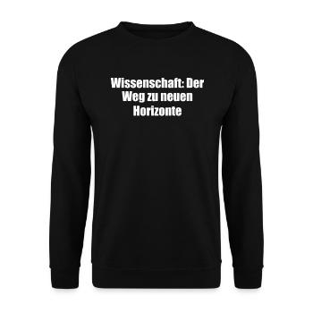 Wissenschaft - Wissenschaft: Der Weg zu neuen - Unisex Pullover - Schwarz - Vorne - Alina (178cm) & Michal (187cm)