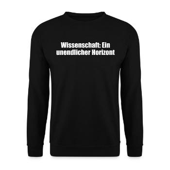 Wissenschaft - Wissenschaft: Ein unendlicher - Unisex Pullover - Schwarz - Vorne - Alina (178cm) & Michal (187cm)
