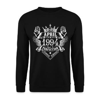 April 1994 | April 1994 anniversary 1994 - Unisex Sweatshirt - black - Front - Alina (178cm) & Michal (187cm)