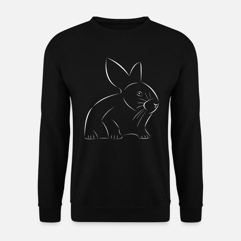 Rabbit drawn - Unisex Sweatshirt - black