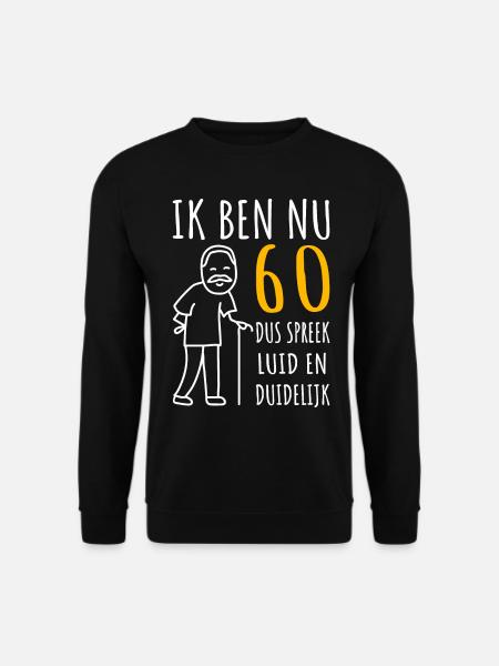 60 jaar man 60ste verjaardag Ik Ben Nu 60e cadeau - Uniseks sweater - zwart