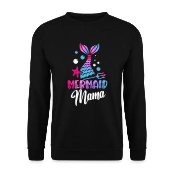 Mermaid Mama Mermaid Lovers - Sweat-shirt Unisexe - noir - Devant - Alina (178cm) & Michal (187cm)