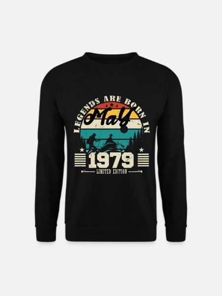 Mai 1979 Geburtstagsgeschenk Mai 1979. Mai 1979. - Unisex Pullover - Schwarz