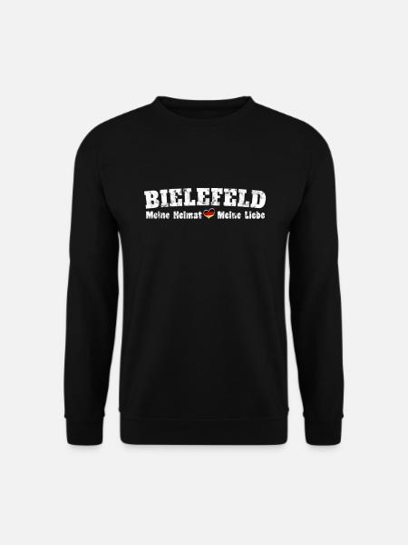 Bielefeld Meine Heimat meine Liebe Herz - Unisex Pullover - Schwarz