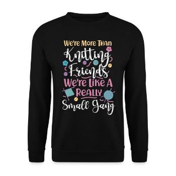 Tricoter Tricoter Nous sommes plus que - Sweat-shirt Unisexe - noir - Devant - Alina (178cm) & Michal (187cm)
