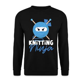 Tricot Tricot Ninja Tricot - Sweat-shirt Unisexe - noir - Devant - Alina (178cm) & Michal (187cm)