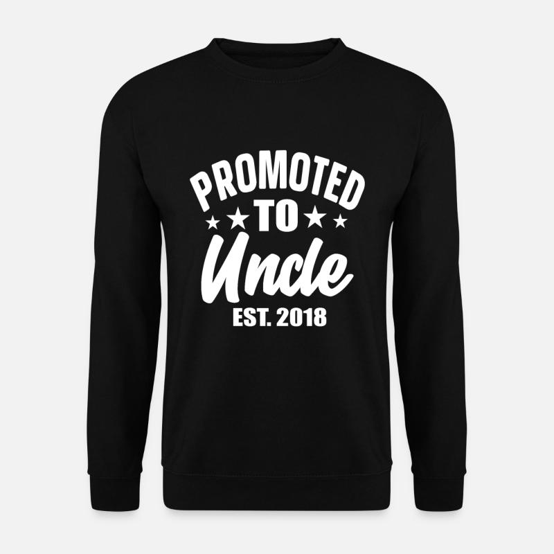 Promoted To Uncle est 2018 - Unisex Pullover - Schwarz