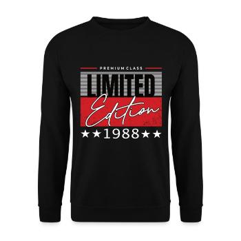 Édition limitée 1988 - Sweat-shirt Unisexe - noir - Devant - Alina (178cm) & Michal (187cm)