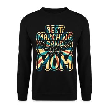 Bagpiper Bagpipe Player Mama - Best Marching Band - Unisex Sweatshirt - black - Front - Alina (178cm) & Michal (187cm)