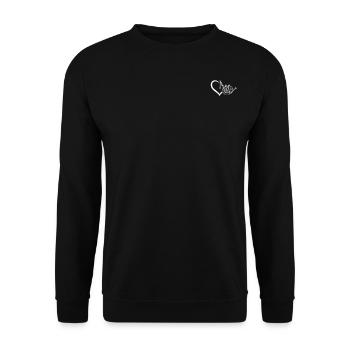 Joueur de cornemuse Joueur de cornemuse - Cœur de cornemuse - Sweat-shirt Unisexe - noir - Devant - Alina (178cm) & Michal (187cm)