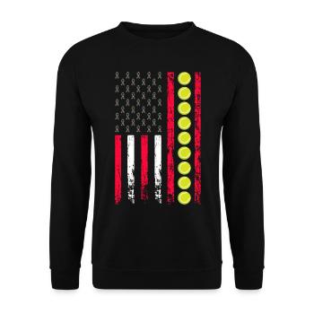 American Autism Awareness Month - Unisex Sweatshirt - black - Front - Alina (178cm) & Michal (187cm)