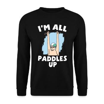 Je suis tous des pagayeurs athlètes nageurs sports nautiques - Sweat-shirt Unisexe - noir - Devant - Alina (178cm) & Michal (187cm)