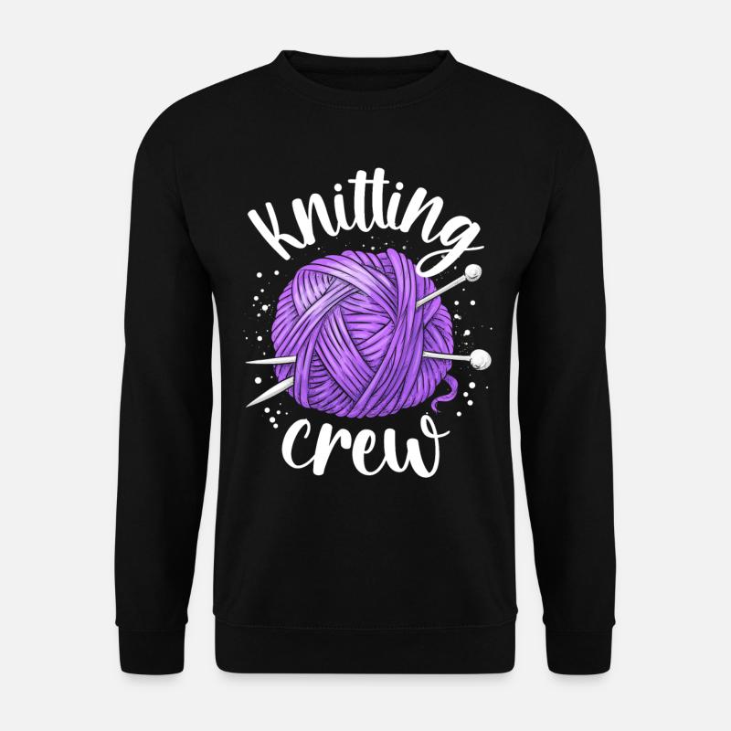 Knitting Knitter Knitting Crew - Unisex Sweatshirt - black