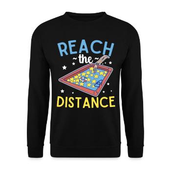Erreichen Sie Die Entfernung Pool Tauchen - Unisex Pullover - Schwarz - Vorne - Alina (178cm) & Michal (187cm)