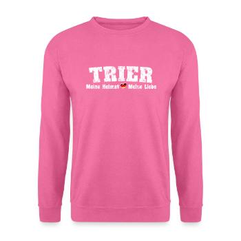 Trèves Ma maison Mon cher Coeur - Sweat-shirt Unisexe - rose - Devant