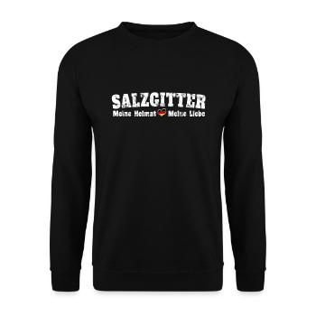 Salzgitter My Home My Dear Heart - Unisex Sweatshirt - black - Front - Alina (178cm) & Michal (187cm)