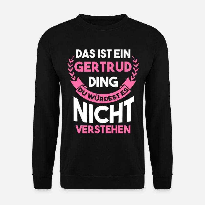 Gertrud - Unisex Pullover - Schwarz