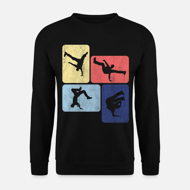 Breakdance Rétro Breakdancer Danse - Sweat-shirt Unisexe - noir