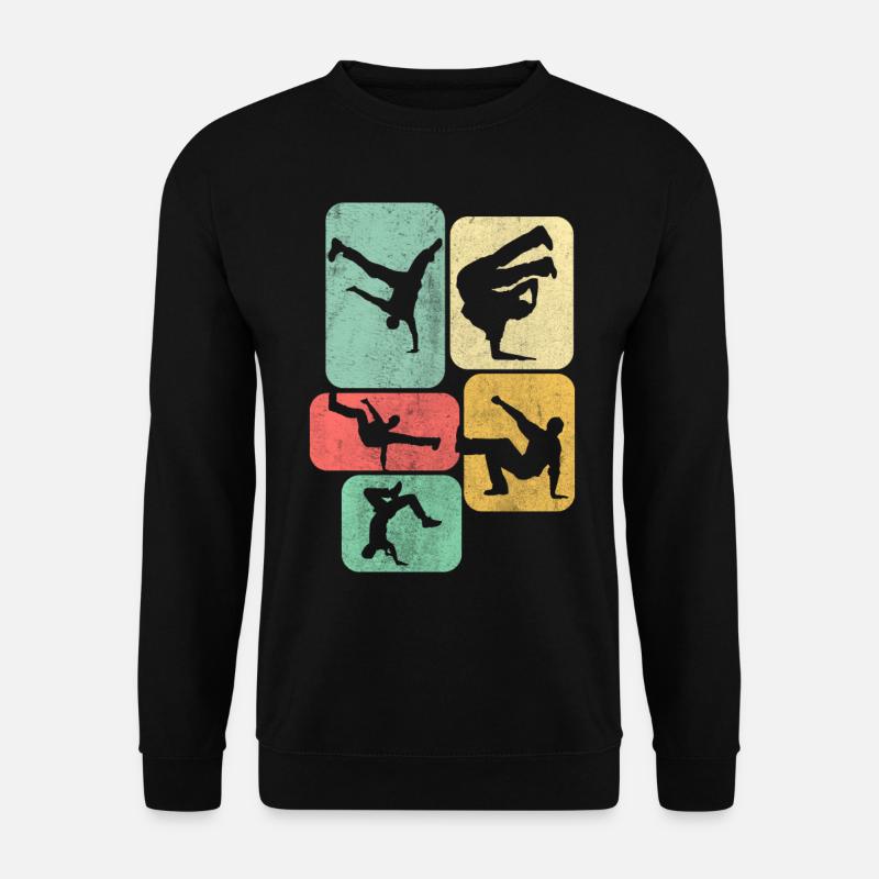 Breakdance Rétro Breakdancer Danse - Sweat-shirt Unisexe - noir