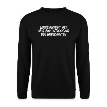 Wissenschaft - Wissenschaft: Der Weg zur - Unisex Pullover - Schwarz - Vorne - Alina (178cm) & Michal (187cm)