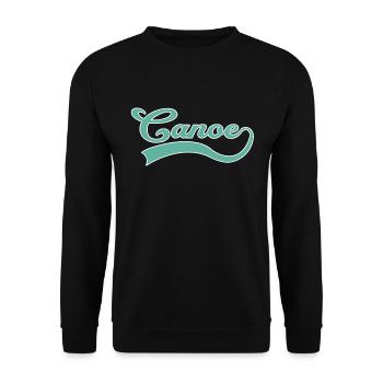 Canoe Canoeing lettering - Unisex Sweatshirt - black - Front - Alina (178cm) & Michal (187cm)
