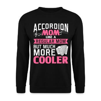 Accordéon Maman Polka Accordéon Squeeze Chest - Sweat-shirt Unisexe - noir - Devant - Alina (178cm) & Michal (187cm)