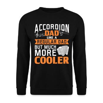 Accordéon Papa Polka Accordéon Squeeze Chest - Sweat-shirt Unisexe - noir - Devant - Alina (178cm) & Michal (187cm)