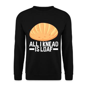 Bäcker Bäckerei Backen - Unisex Pullover - Schwarz - Vorne - Alina (178cm) & Michal (187cm)