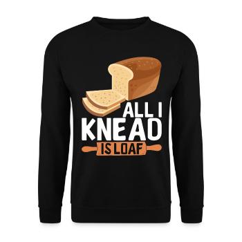Bäcker Bäckerei Backen - Unisex Pullover - Schwarz - Vorne - Alina (178cm) & Michal (187cm)