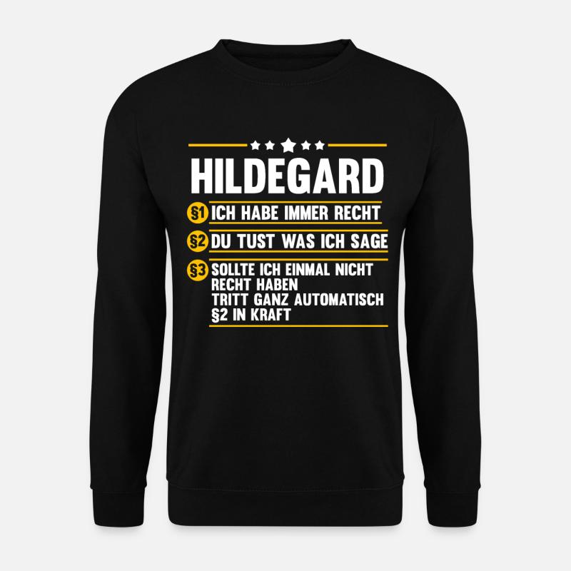 Hildegard - Unisex Pullover - Schwarz