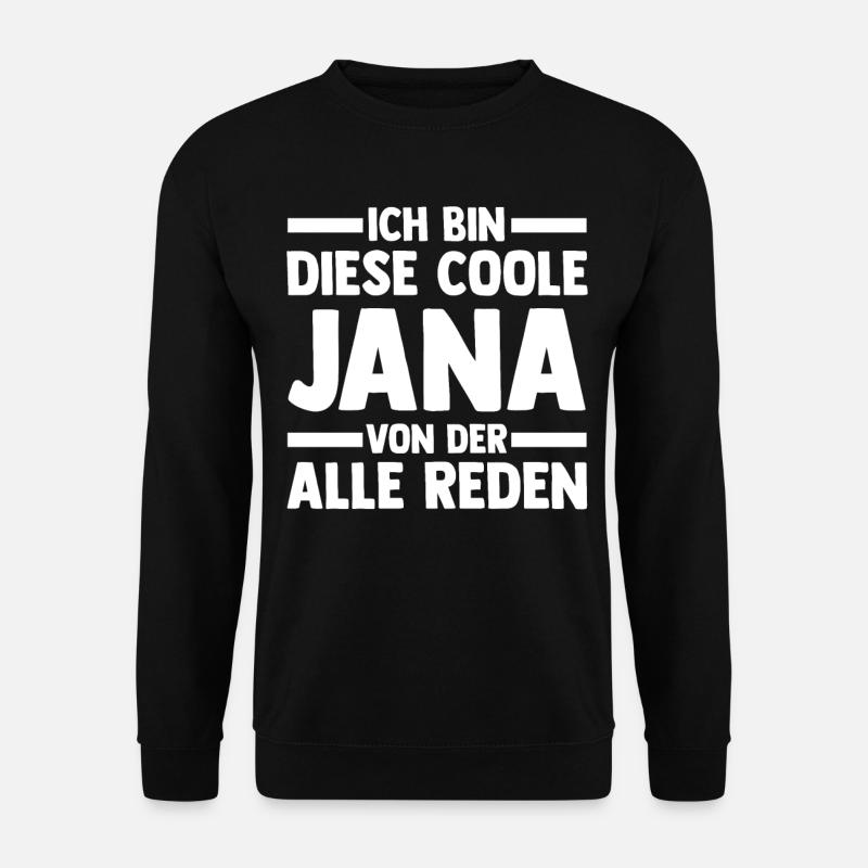 Jana - Unisex Pullover - Schwarz